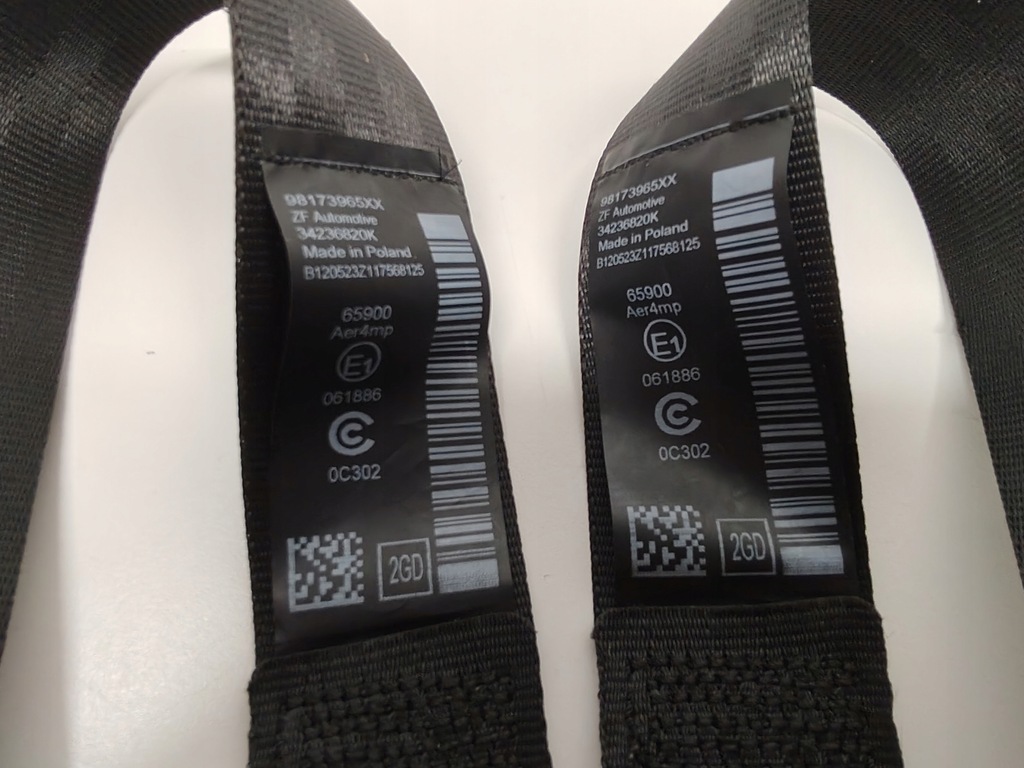 фото №7, Fiat doblo iii ремені безпеки передні задні оригінал seat ремені 2022-