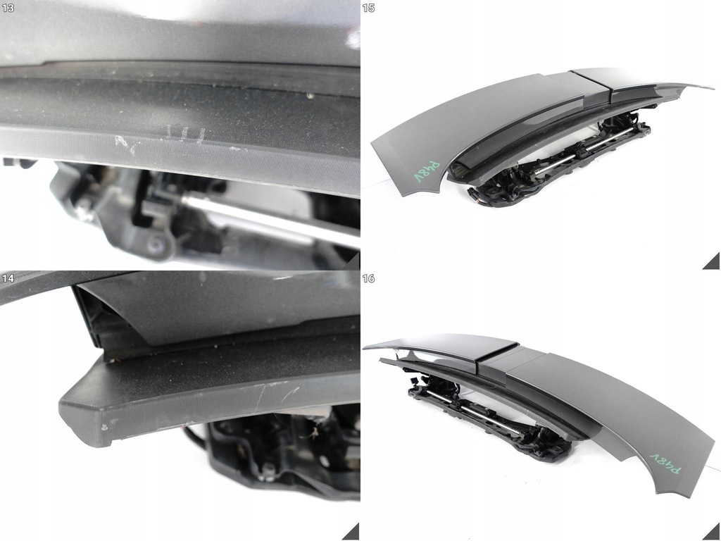 фото №11, Porsche panamera 971 turbo крышка багажника механизм привод спойлер спойлер крыло задняя