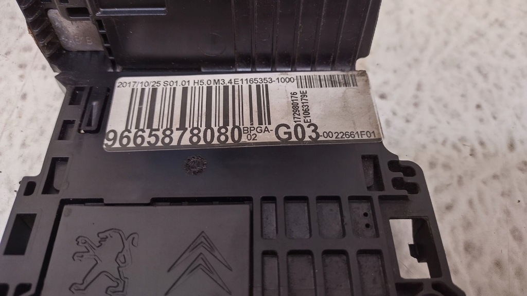 фото №6, Peugeot 508 1 i lift 15-18 2.0 hdi клемма минус модуль аккумулятор 9665878080