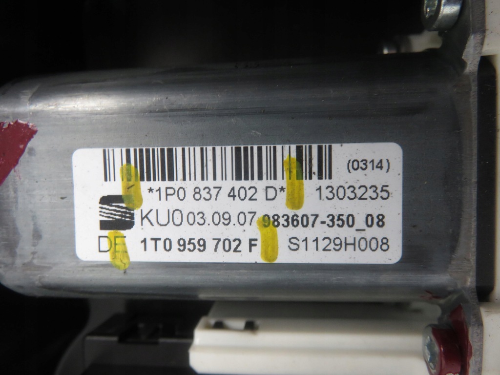 фото №6, Подъемник стекло правый передний seat leon ii 1p0837402d 1p0867436 1t0959702f