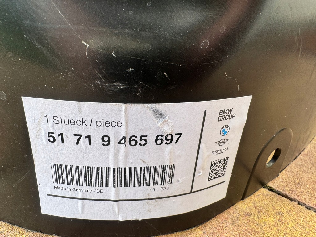 фото №5, Подкрылок левая bmw x1 u11 9465697 nowe