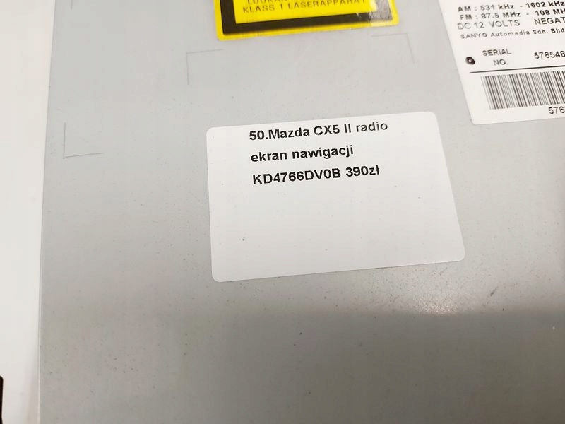 фото №6, Mazda cx5 cx-5 радио навигация navi kd4766dv0b