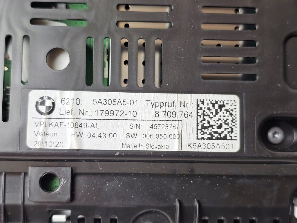 фото №5, Лічильник прилади приладова панель віртуальний led bmw f40 8709764 5a305a5