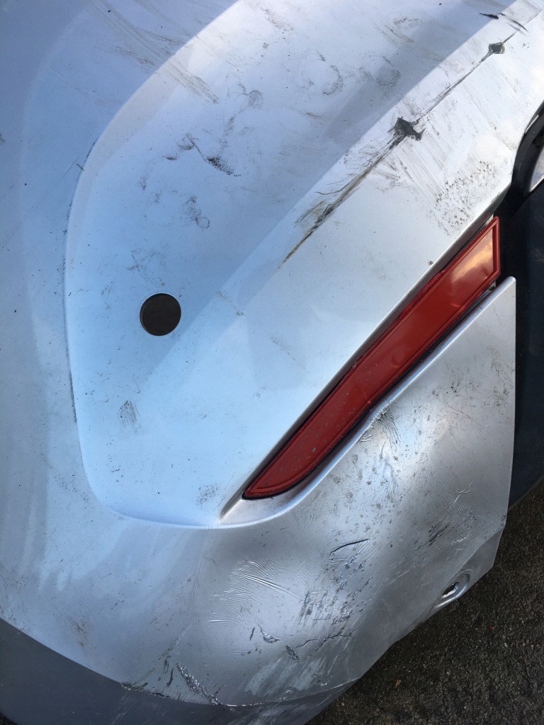 фото №3, Бампер задня дифузор clio v