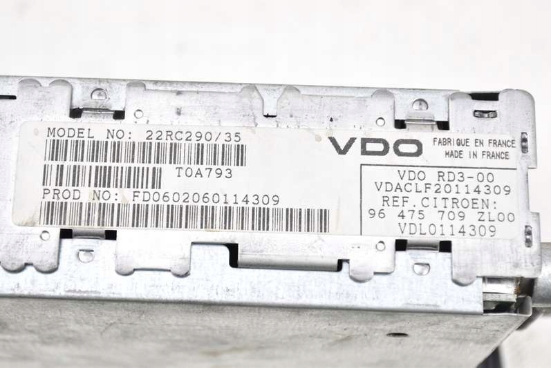 фото №6, Радио радиопроигрыватель cd rds 96475709 citroen c5 1 i 01-04