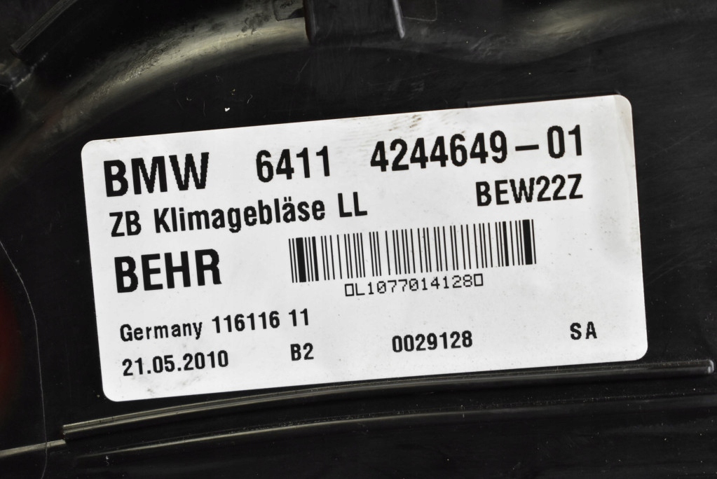 фото №10, Повітродувка вентилятор обдув eu 4244649 bmw f01 08-12