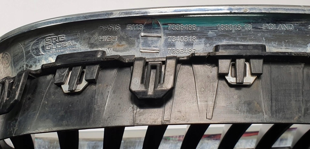 фото №8, Решётка бампера решётка радиатора правая bmw 5 f07 7336486