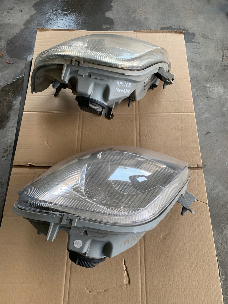 фото №2, Renault master movano interstar левая лампа левый фара оригинал