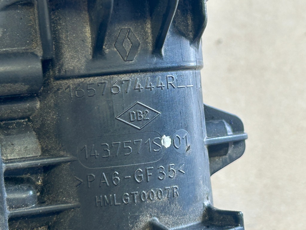 Renault austral 1,2 e-tech шланг воздуха труба дроссельная заслонка 165767444rl Оригинал