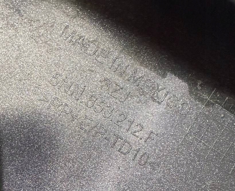 фото №7, Tiguan ii 2 lift молдинг бампера ліва права перед w бампер 5nn853212f