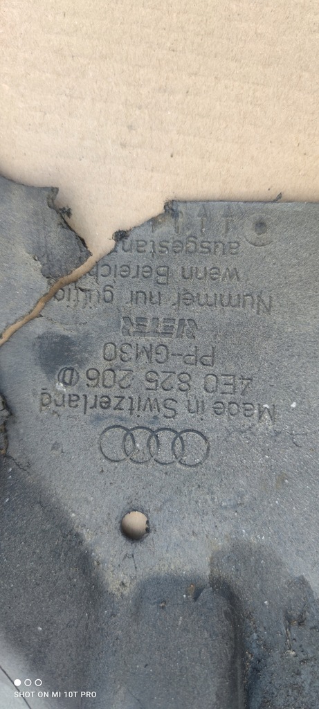 фото №11, Защита плита подвеска правая audi a8 d3 4e0825206d