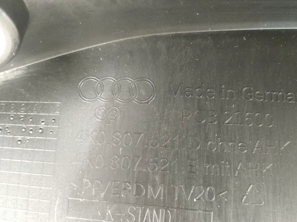 фото №12, Audi a6 c8 2018- спойлер накладка бампера задня