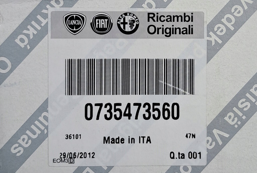 фото №5, Оригінал решітка обдув середня 735473560 lancia delta