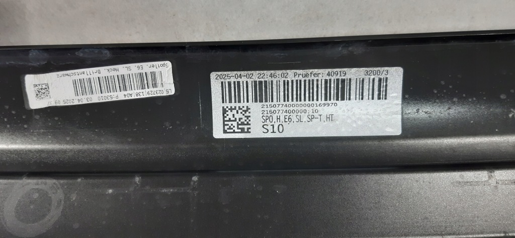 Audi a6 e-tron s-line спойлер дифузор бампер задня задній 85e807521b Зі Шроту