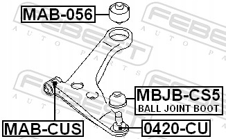 фото №3, Febest втулка рычага перед