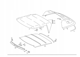 Купить Прокладка крыша mercedes r129 a129 770 29 98