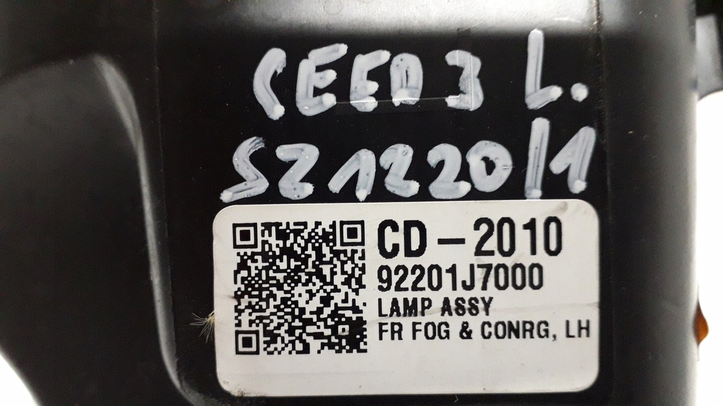 фото №8, Kia ceed 3 iii противотуманная фара левый 92201j7000