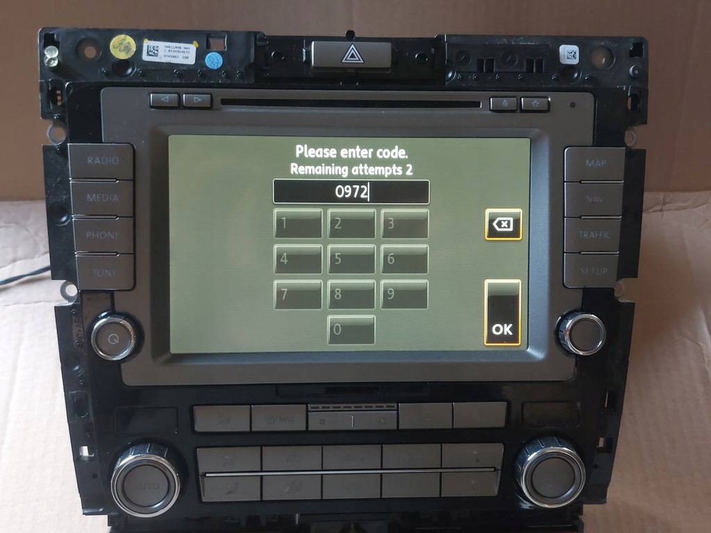 фото №9, Vw phaeton ii lift радіо навігація navi 3d0035005f 3d0035680b + kod 0972