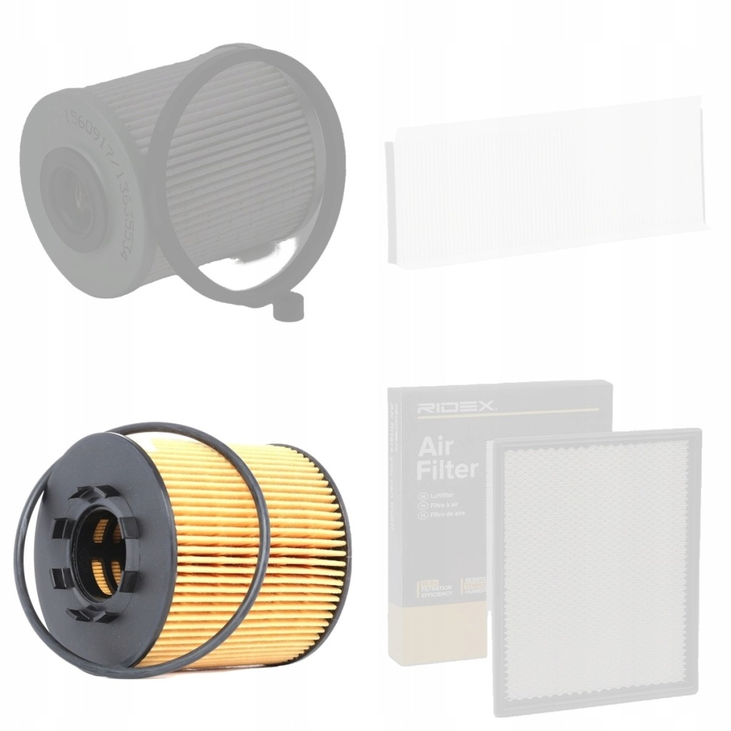 фото №4, Набір фільтрів ridex 4055f29559 do renault master ii кузов суцільні fd