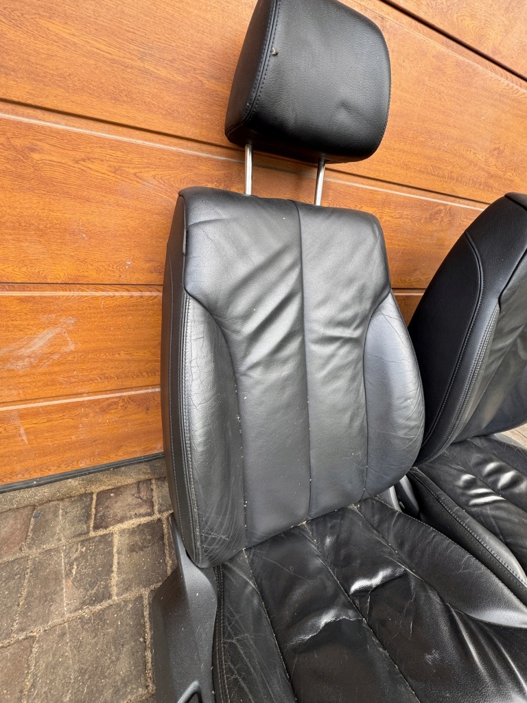 фото №9, Passat b6 сидіння шкіряний чорні шкіра anglik лівий правий заднє сидіння sedan