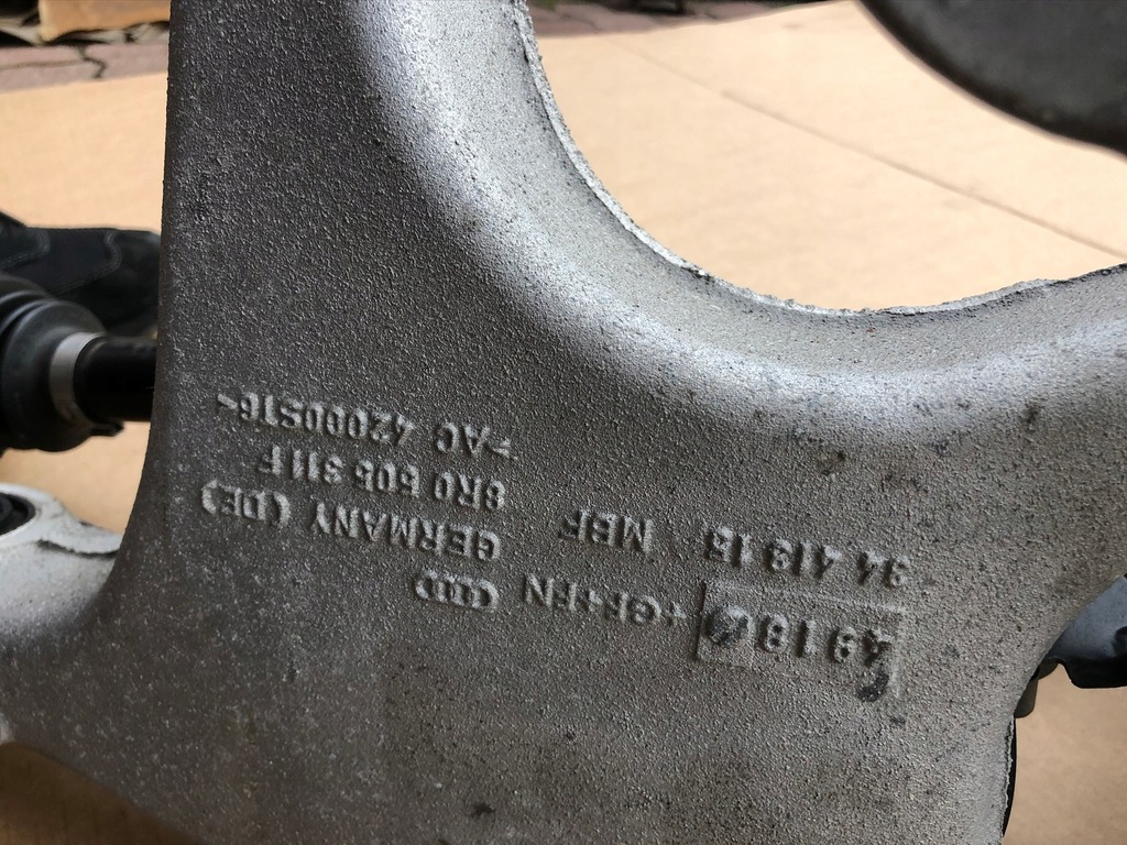 фото №7, Audi a6 a7 c7 lift поворотний кулак ліва задня привідний вал 34km