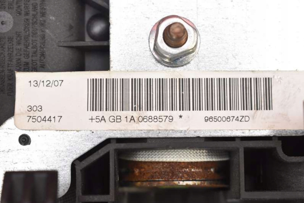 фото №7, Подушка безпеки подушка повітряна водія 96500674zd peugeot 207 06-09