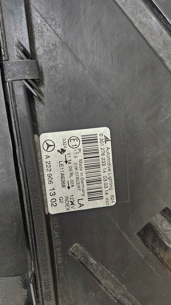 фото №14, Лампа перед передняя левая mercedes s-klasa w222 ils a2229061302