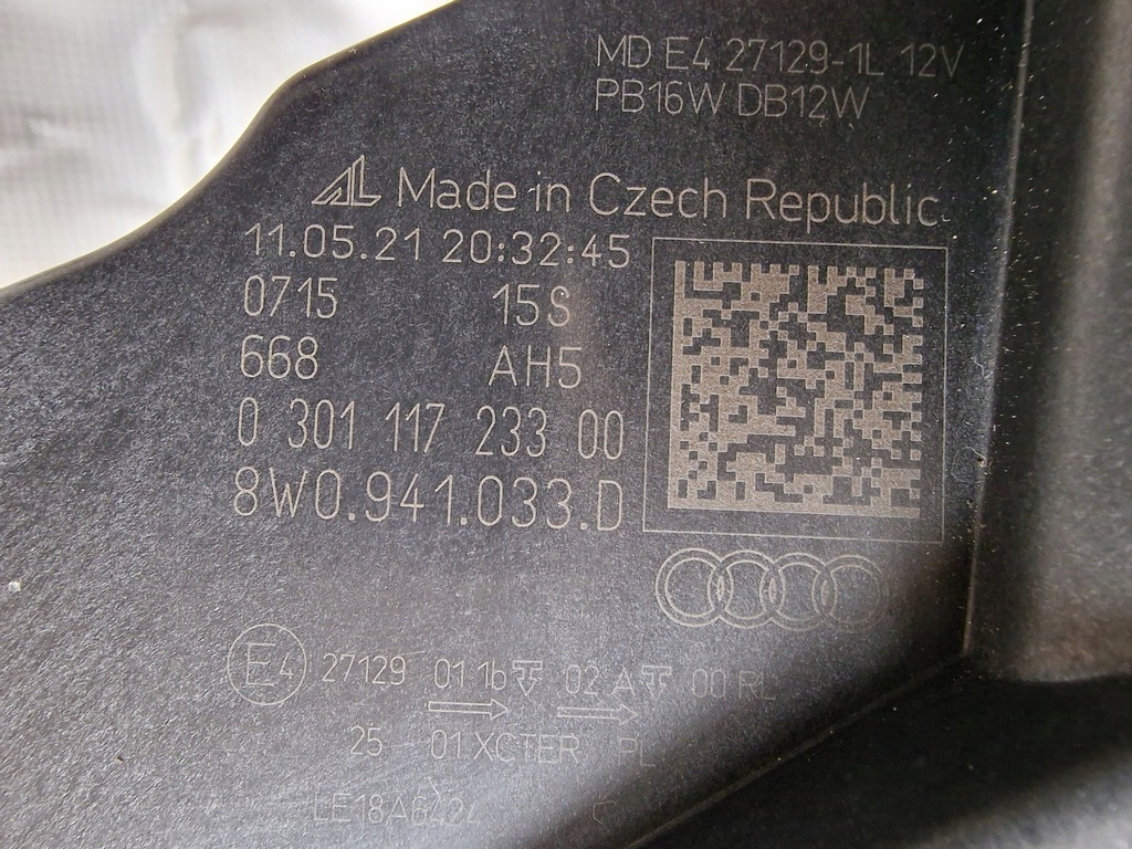 фото №11, Audi a4 b9 8w0 lift лампа перед левая full led 8w0941033d комплектная оригинал