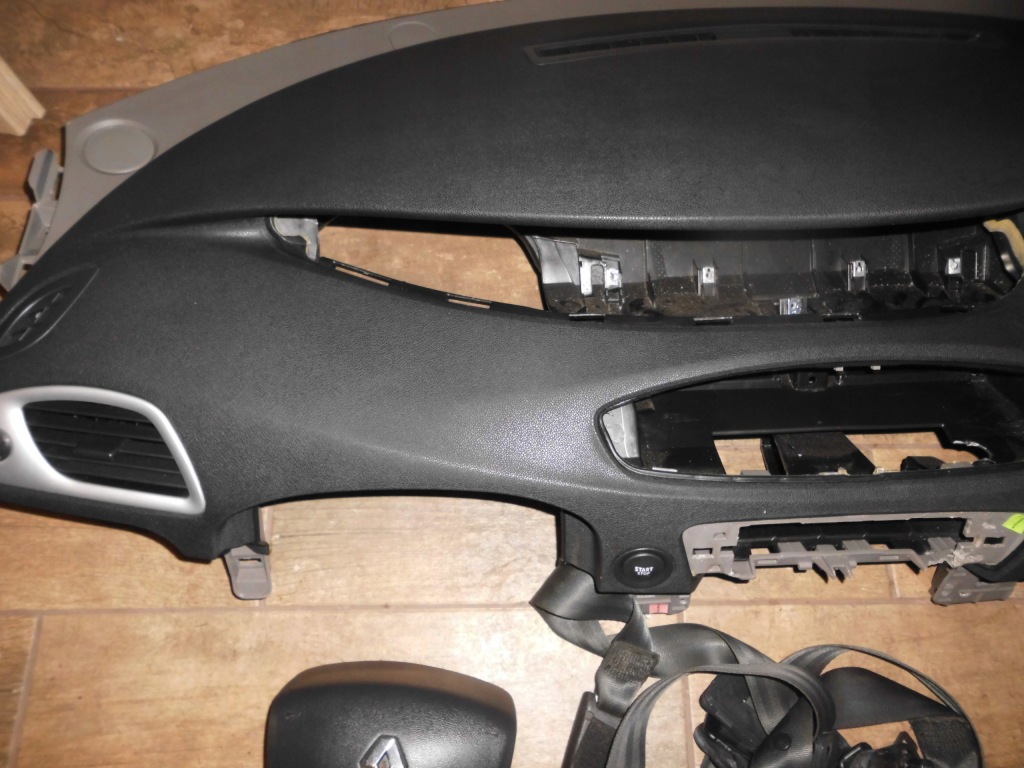 фото №5, Renault scenic iii консоль + 2 x подушка безопасности +2 x pas