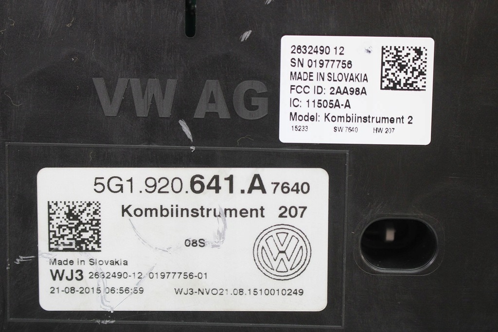 фото №7, Vw golf 7 vii прилади прилади дизель 5g1920641a приладова панель лічильник 5g1 920 641 a