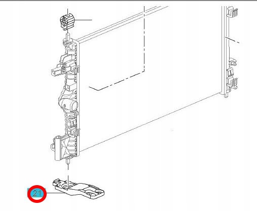 фото №6, Кронштейн радиатора нижние + разъём opel insignia