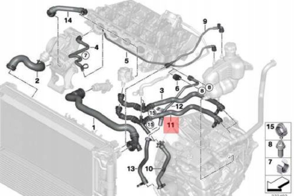 Bmw f45 f46 f48 f49 теплообменник тепла турбонагнетателя 7617377 17127617377 Доставка