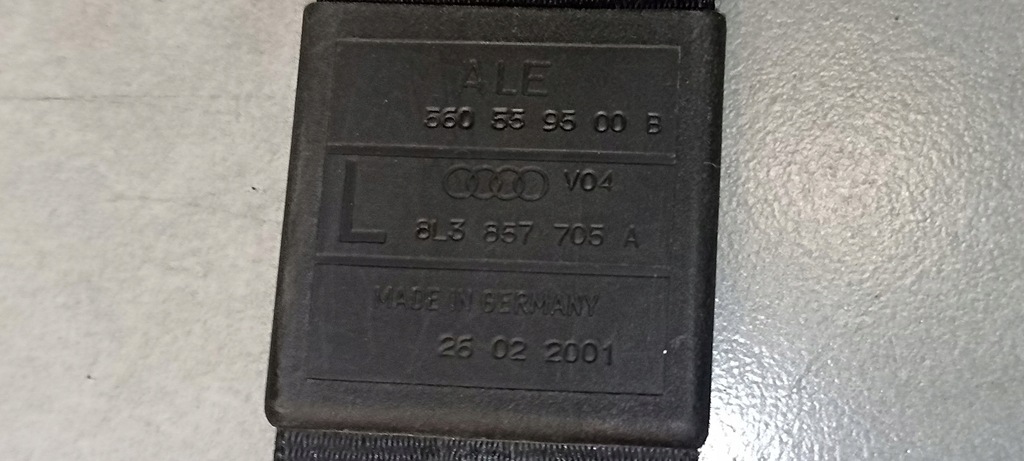 фото №6, Pas безпеки лівий перед audi a3 1.9 tdi