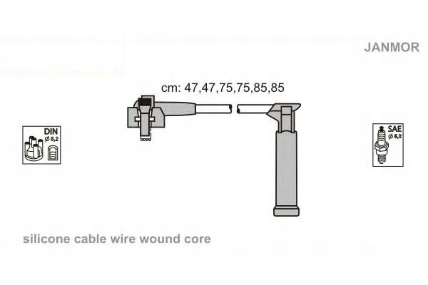 фото №2, Провода зажигания kpl. ford explorer janmor
