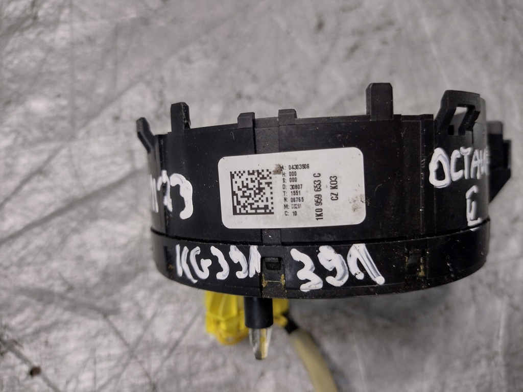 фото №8, Лента, шлейф подушки безопасности рулевого skoda octavia ii 2 оригинальный номер 1k0959653c