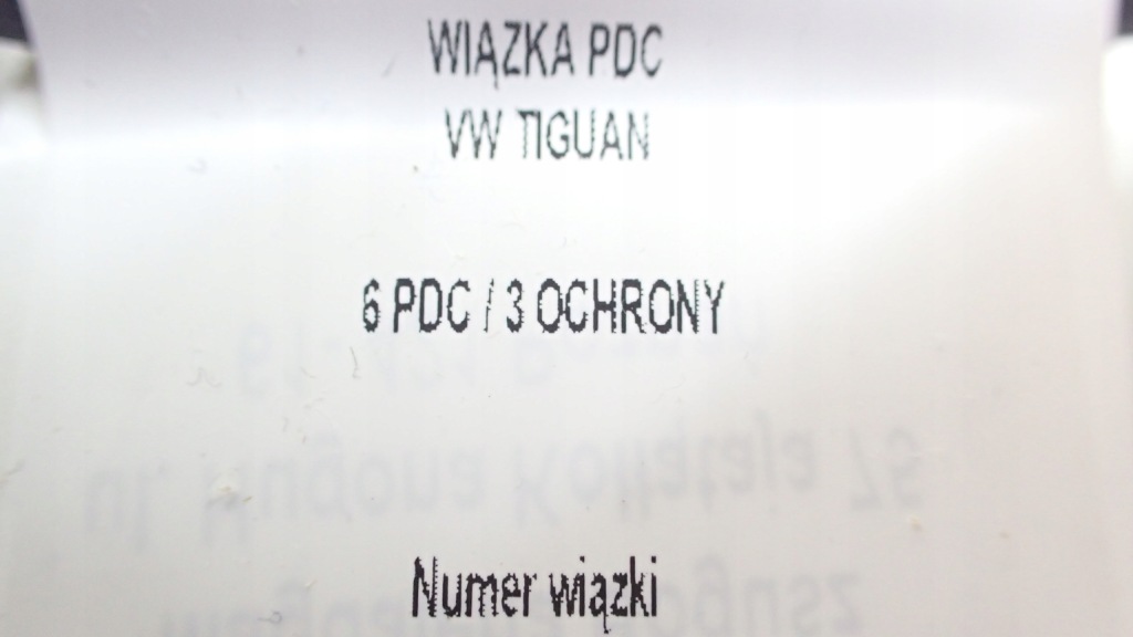фото №9, Nowa жгут перед 6 pdc 3 защиты vw tiguan 5na971095bk + набор ремонтный