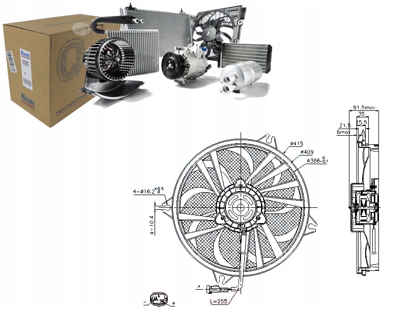 фото №1, Nissens 85605 вентилятор, охолодження двигуна
