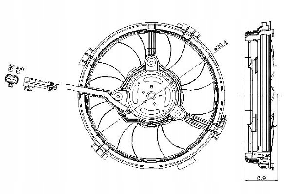 фото №13, Вентилятор nrf 47405 3b0959455c