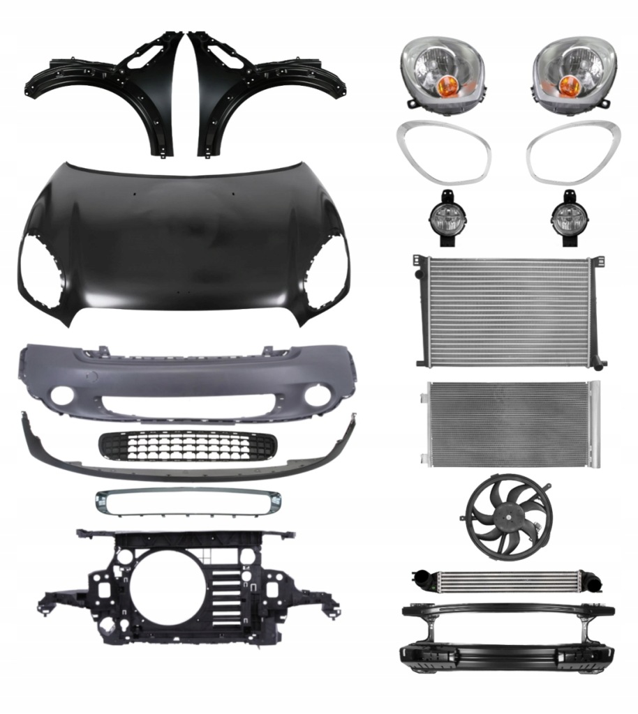 фото №1, Mini countryman cooper r60 10-16 капот крыло pas набор запчасти
