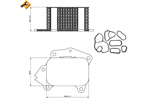 31333. радиатор масла Киев