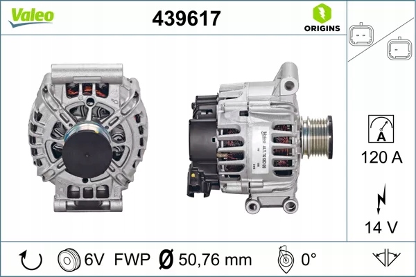 Купить Генератор peugeot 207 1.6 1/2007- 9/20 439617