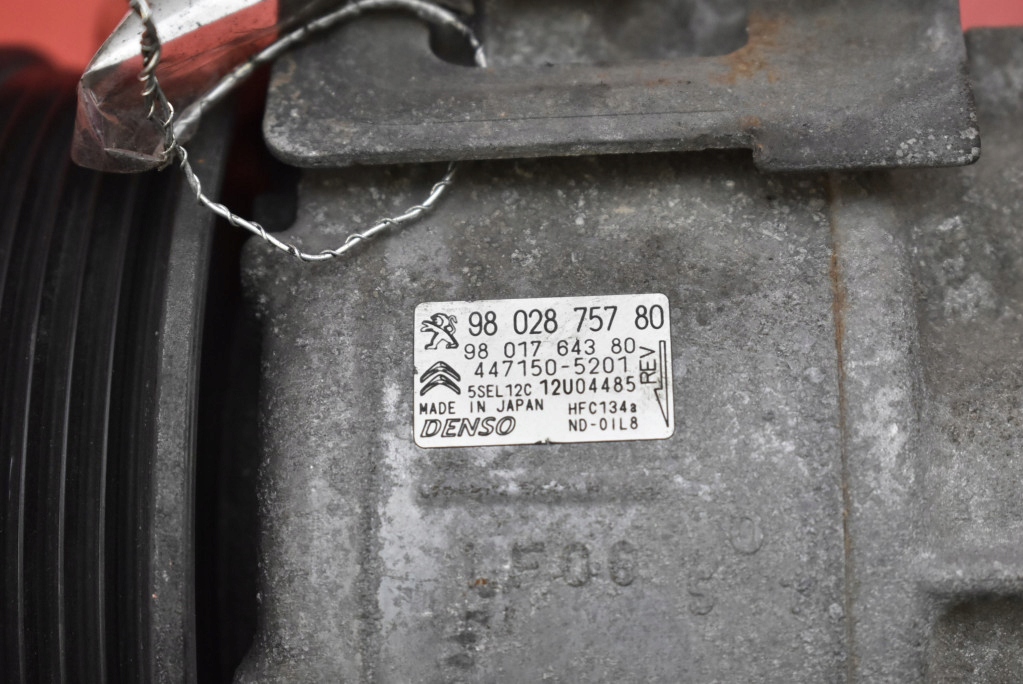 фото №8, Компрессор насос кондиционера 9802875780 citroen berlingo ii 1.6 hdi 102 km