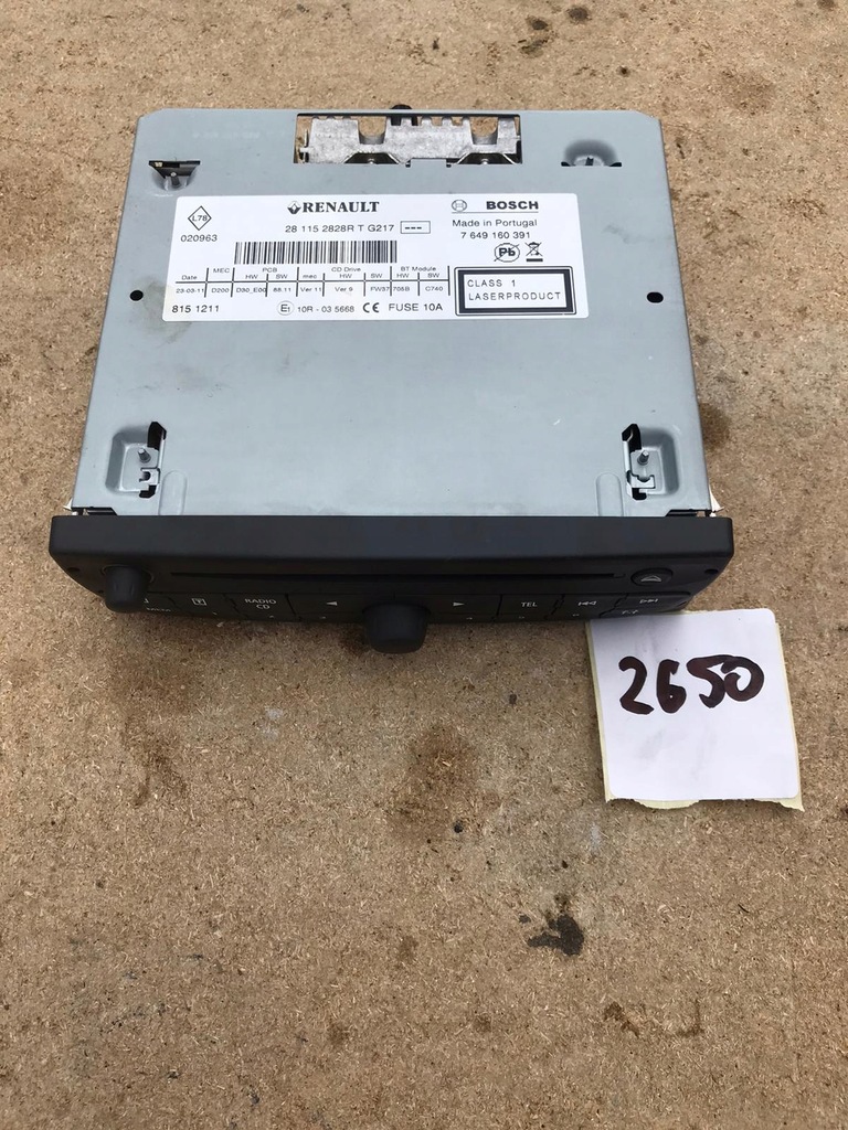 фото №1, Renault espace iv lift радіо cd 281152828r kod