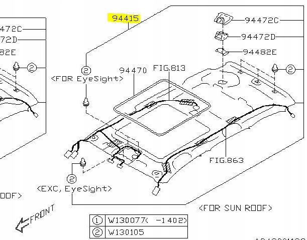 фото №1, Стеля subaru forester iv nowa 2016-2018