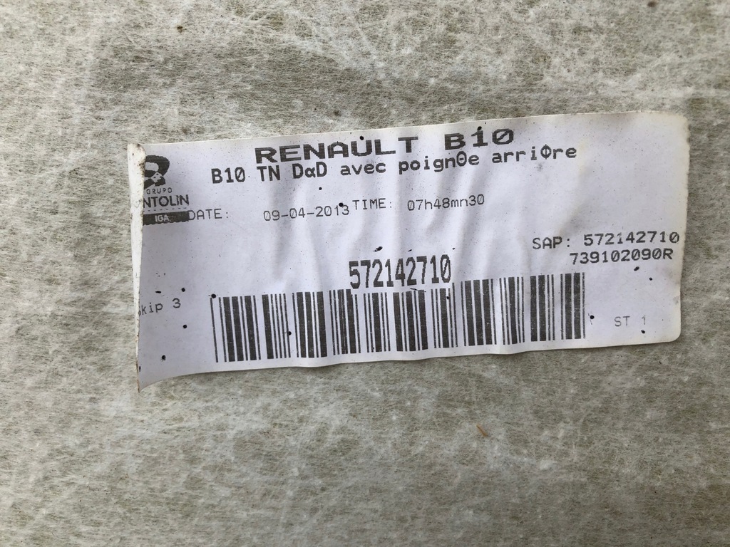 фото №6, Стеля renault zoe i