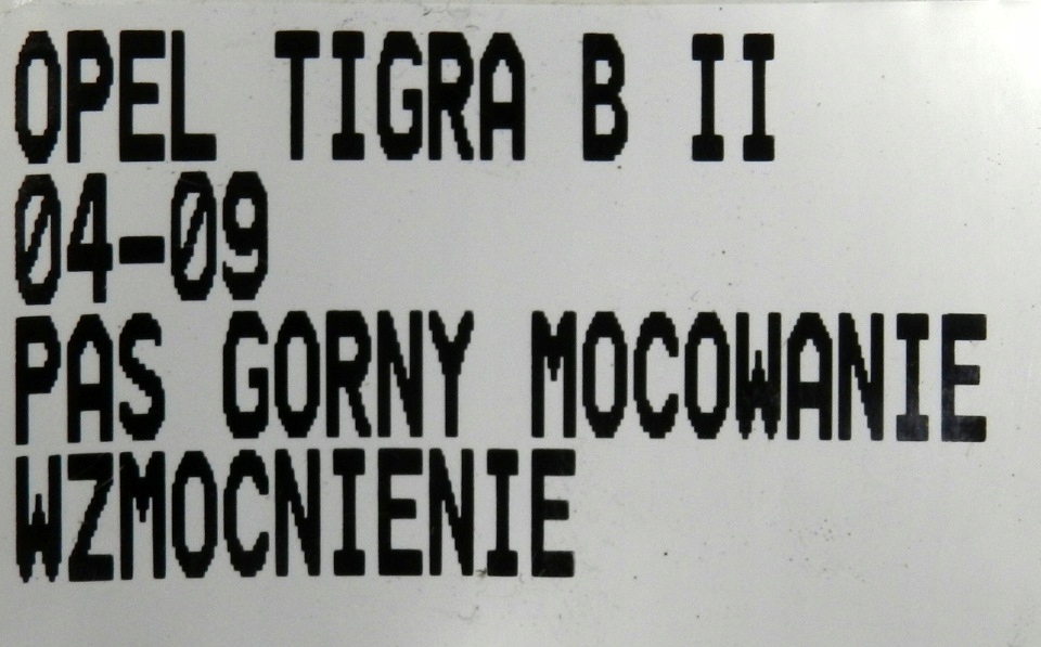 фото №7, Pas усилитель верхний кронштейн opel tigra b ii