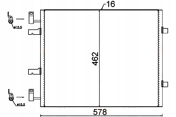 фото №1, Hella конденсатор кондиционера nissan primastar dci