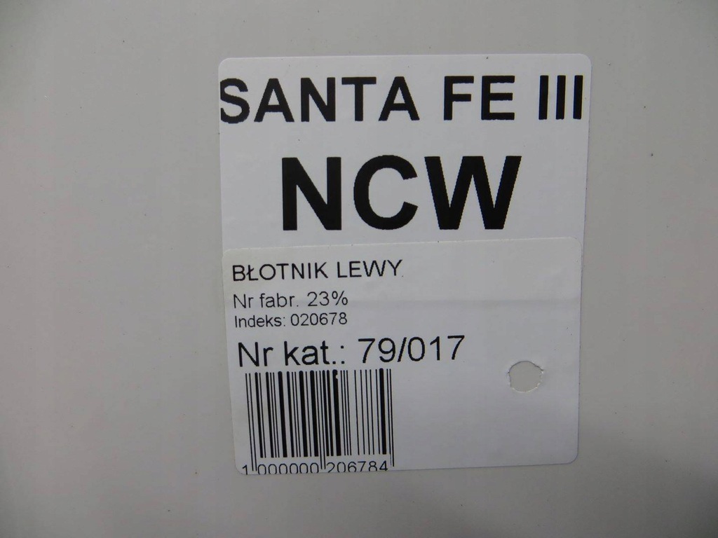 фото №8, Hyundai santa fe iii крыло левый перед ncw 13-