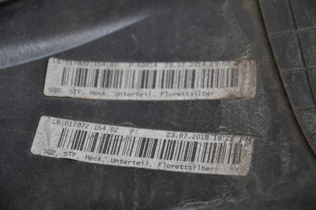 фото №9, Audi q2 sq2 s-line накладка бампер задняя 81a807323b