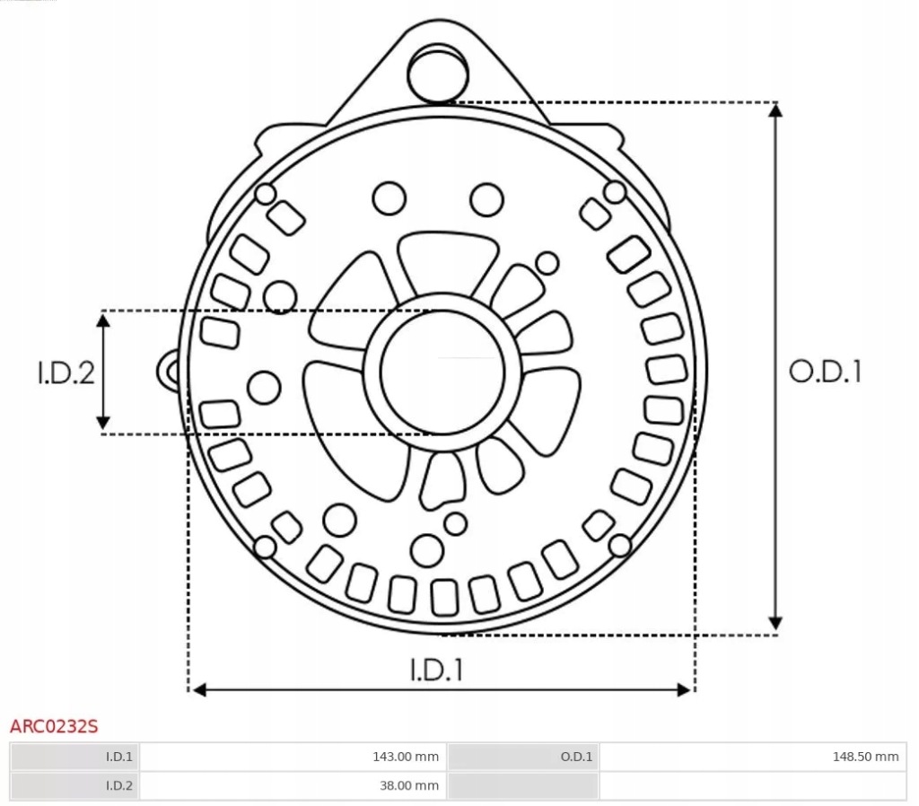 As-pl випрямляч генератора sys.bosch arc0232s as Оригінал